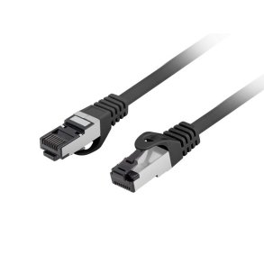 PATCHCORD CAT.8.1 S/FTP LSZH CU 2M BLACK FLUKE PASSED LANBERG