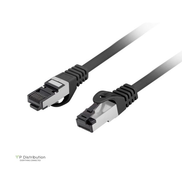 PATCHCORD CAT.8.1 S/FTP LSZH CU 2M BLACK FLUKE PASSED LANBERG