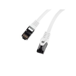 PATCHCORD CAT.8.1 S/FTP LSZH CU 0.25M WHITE FLUKE PASSED LANBERG