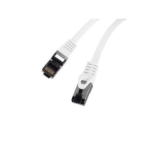 PATCHCORD CAT.8.1 S/FTP LSZH CU 0.25M WHITE FLUKE PASSED LANBERG