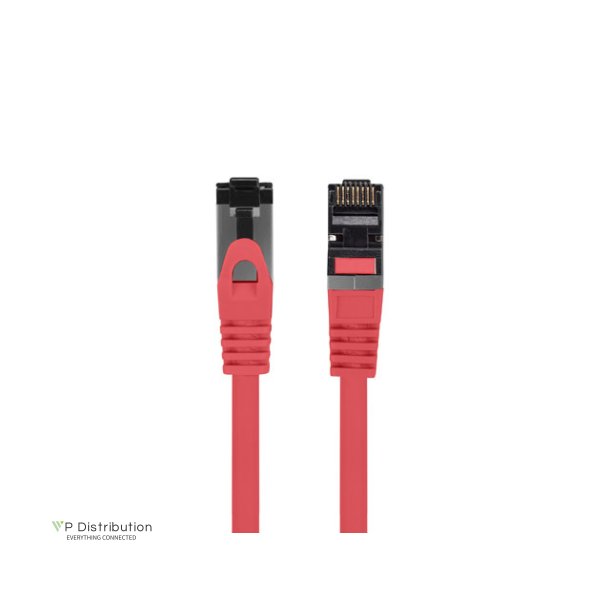PATCHCORD CAT.8.1 S/FTP LSZH CU 1M RED FLUKE PASSED LANBERG