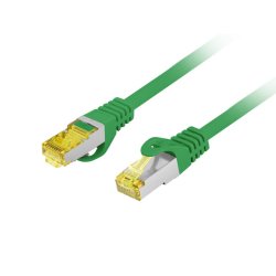 PATCHCORD CAT.6A S/FTP LSZH CU 5M GREEN FLUKE PASSED LANBERG