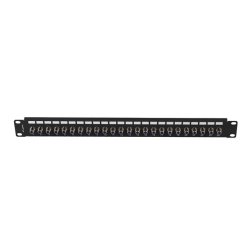 PATCH PANEL 24 PORT 1U F-TYPE CONNECTOR BLACK LANBERG