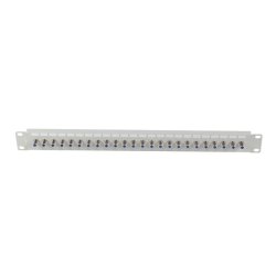 PATCH PANEL 24 PORT 1U F-TYPE CONNECTOR GREY LANBERG