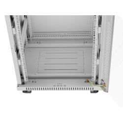 RACK CABINET 19" FREE-STANDING 15U/600X600 (FLAT PACK) WITH GLASS DOOR LCD GREY LANBERG V2