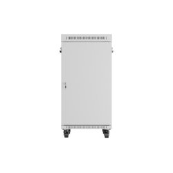 RACK CABINET 19" FREE-STANDING 22U/600X800 (FLAT PACK) WITH GLASS DOOR LCD GREY LANBERG V2