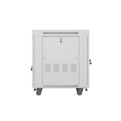 RACK CABINET 19" FREE-STANDING 15U/600X800 (FLAT PACK) WITH GLASS DOOR LCD GREY LANBERG V2