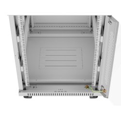 RACK CABINET 19" FREE-STANDING 15U/600X800 (FLAT PACK) WITH GLASS DOOR LCD GREY LANBERG V2