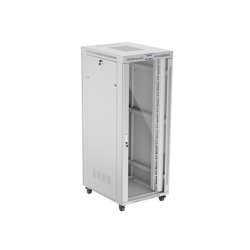 RACK CABINET 19" FREE-STANDING 42U/800X1000 (FLAT PACK) WITH GLASS DOOR LCD GREY LANBERG V2