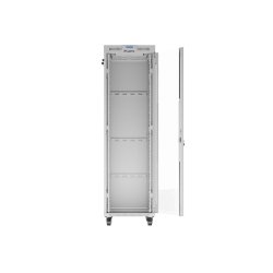 RACK CABINET 19" FREE-STANDING 42U/600X800 (FLAT PACK) WITH GLASS DOOR LCD GREY LANBERG V2