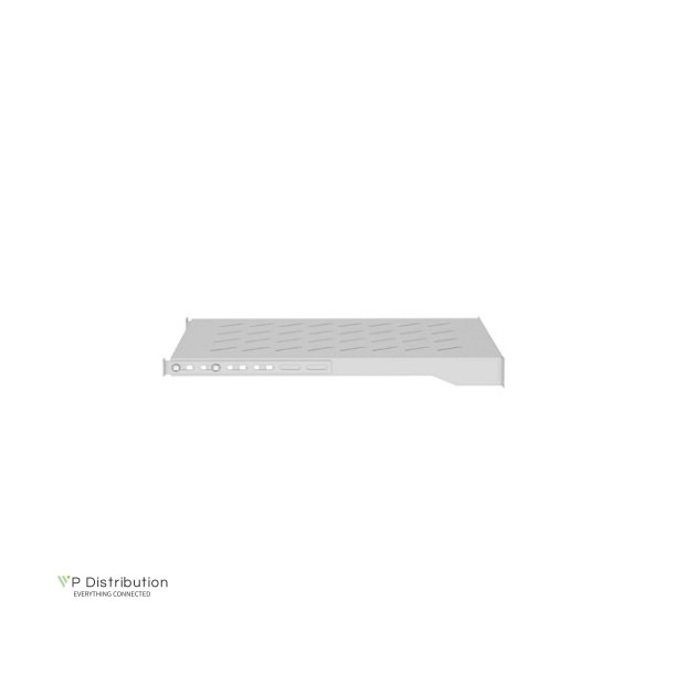 19" FIXED SHELF 1U/483X500MM MAX LOAD CAPACITY UP TO 25KG GREY LANBERG