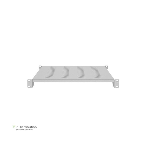 19" FIXED SHELF 1U/483X700MM MAX LOAD CAPACITY UP TO 25KG GREY LANBERG