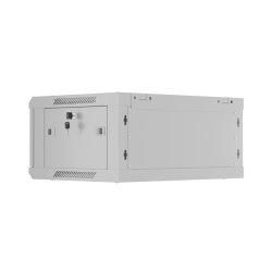 RACK CABINET 19" WALL-MOUNT 4U/600X450 (FLAT PACK) WITH PERFORATED DOOR GREY LANBERG