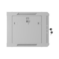 RACK CABINET 19" WALL-MOUNT 6U/600X450 (FLAT PACK) WITH PERFORATED DOOR GREY LANBERG