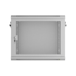 RACK CABINET 19" WALL-MOUNT 9U/600X450 (FLAT PACK) WITH PERFORATED DOOR GREY LANBERG