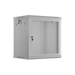 RACK CABINET 19" WALL-MOUNT 12U/600X450 (FLAT PACK) WITH PERFORATED DOOR GREY LANBERG
