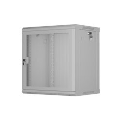 RACK CABINET 19" WALL-MOUNT 12U/600X450 (FLAT PACK) WITH PERFORATED DOOR GREY LANBERG