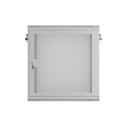 RACK CABINET 19" WALL-MOUNT 12U/600X450 (FLAT PACK) WITH PERFORATED DOOR GREY LANBERG