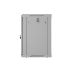 RACK CABINET 19" WALL-MOUNT 12U/600X450 (FLAT PACK) WITH PERFORATED DOOR GREY LANBERG