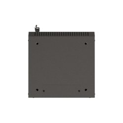 RACK CABINET 10" WALL-MOUNT 4U/300X300 (FLAT PACK) WITH GLASS DOOR BLACK LANBERG