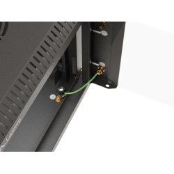 RACK CABINET 10" WALL-MOUNT 6U/300X300 (FLAT PACK) WITH GLASS DOOR BLACK LANBERG