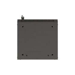 RACK CABINET 10" WALL-MOUNT 6U/300X300 (FLAT PACK) WITH GLASS DOOR BLACK LANBERG