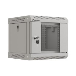 RACK CABINET 10" WALL-MOUNT 4U/300X300 (FLAT PACK) WITH GLASS DOOR GREY LANBERG