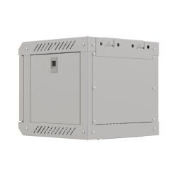 RACK CABINET 10" WALL-MOUNT 4U/300X300 (FLAT PACK) WITH GLASS DOOR GREY LANBERG