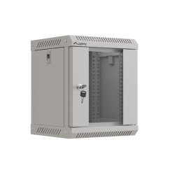 RACK CABINET 10" WALL-MOUNT 6U/300X300 (FLAT PACK) WITH GLASS DOOR GREY LANBERG
