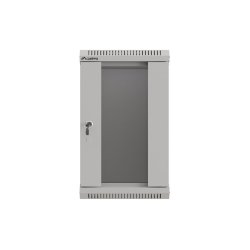 RACK CABINET 10" WALL-MOUNT 9U/300X300 (FLAT PACK) WITH GLASS DOOR GREY LANBERG