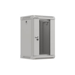 RACK CABINET 10" WALL-MOUNT 9U/300X300 (FLAT PACK) WITH GLASS DOOR GREY LANBERG