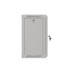 RACK CABINET 10" WALL-MOUNT 9U/300X300 (FLAT PACK) WITH GLASS DOOR GREY LANBERG