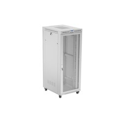 RACK CABINET 19" FREE-STANDING 42U/800X1000 (FLAT PACK) WITH MESH DOOR LCD GREY LANBERG