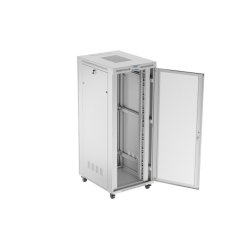 RACK CABINET 19" FREE-STANDING 42U/800X1000 (FLAT PACK) WITH MESH DOOR LCD GREY LANBERG