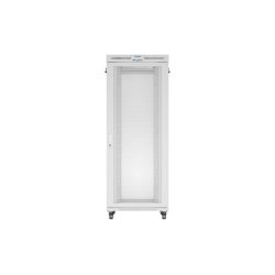 RACK CABINET 19" FREE-STANDING 42U/800X1000 (FLAT PACK) WITH MESH DOOR LCD GREY LANBERG