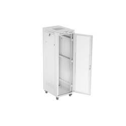 RACK CABINET 19" FREE-STANDING 42U/600X800 (FLAT PACK) WITH MESH DOOR LCD GREY LANBERG