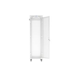 RACK CABINET 19" FREE-STANDING 42U/600X800 (FLAT PACK) WITH MESH DOOR LCD GREY LANBERG