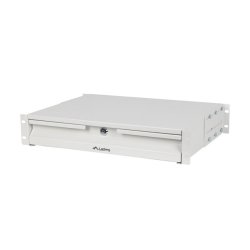 19" DRAWER 2U/483X360MM MAX LOAD CAPACITY UP TO 90KG 4 POINT ASSEMBLY GREY LANBERG