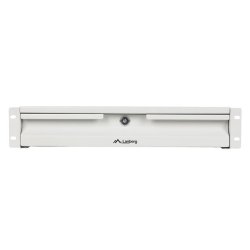 19" DRAWER 2U/483X360MM MAX LOAD CAPACITY UP TO 90KG 4 POINT ASSEMBLY GREY LANBERG