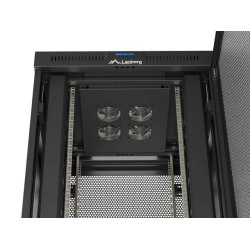 RACK CABINET 19" FREE-STANDING 42U/800X800 (FLAT PACK) WITH MESH DOOR LCD BLACK LANBERG