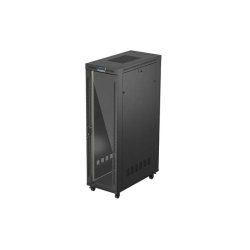 RACK CABINET 19" FREE-STANDING 42U/600X1200 (FLAT PACK) WITH GLASS DOOR LCD BLACK LANBERG