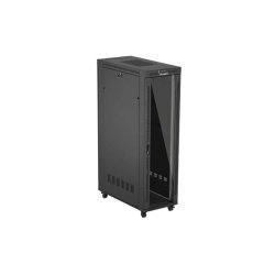 RACK CABINET 19" FREE-STANDING 42U/600X1200 (FLAT PACK) WITH GLASS DOOR LCD BLACK LANBERG