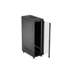 RACK CABINET 19" FREE-STANDING 42U/600X1200 (FLAT PACK) WITH GLASS DOOR LCD BLACK LANBERG