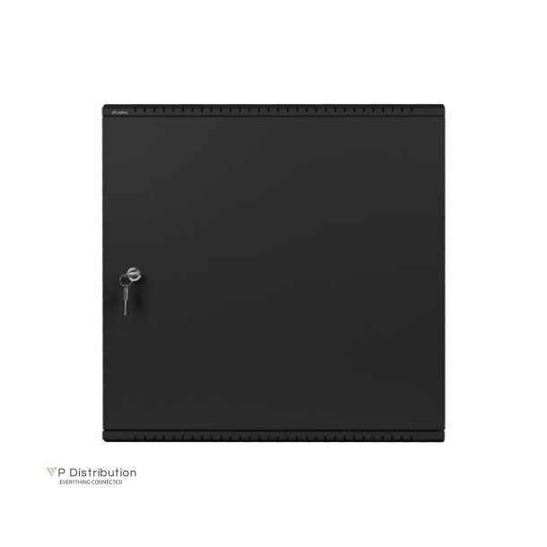 RACK CABINET 19" WALL-MOUNT 6U+3U/540X200 LOW-PROFILE BLACK LANBERG (ASSEMBLED)