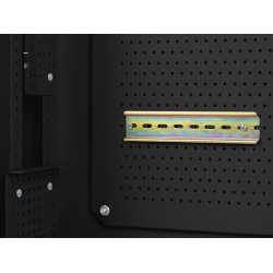 RACK CABINET 19" WALL-MOUNT 6U+3U/540X200 LOW-PROFILE BLACK LANBERG (ASSEMBLED)