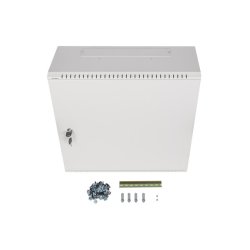 RACK CABINET 19" WALL-MOUNT 6U+3U/540X200 LOW-PROFILE GREY LANBERG (ASSEMBLED)