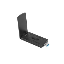 USB ADAPTER WIRELESS NETWORK CARD LANBERG NC-3000-WI AX3000 TRI-BAND 2X INTERNAL ANTENNAS