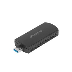 USB ADAPTER WIRELESS NETWORK CARD LANBERG NC-3000-WI AX3000 TRI-BAND 2X INTERNAL ANTENNAS