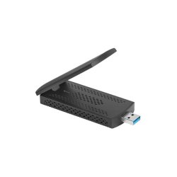 USB ADAPTER WIRELESS NETWORK CARD LANBERG NC-3000-WI AX3000 TRI-BAND 2X INTERNAL ANTENNAS