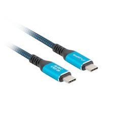 USB-C M/M 4.0 CABLE 1.5M 240W 8K 60HZ BLACK-BLUE LANBERG